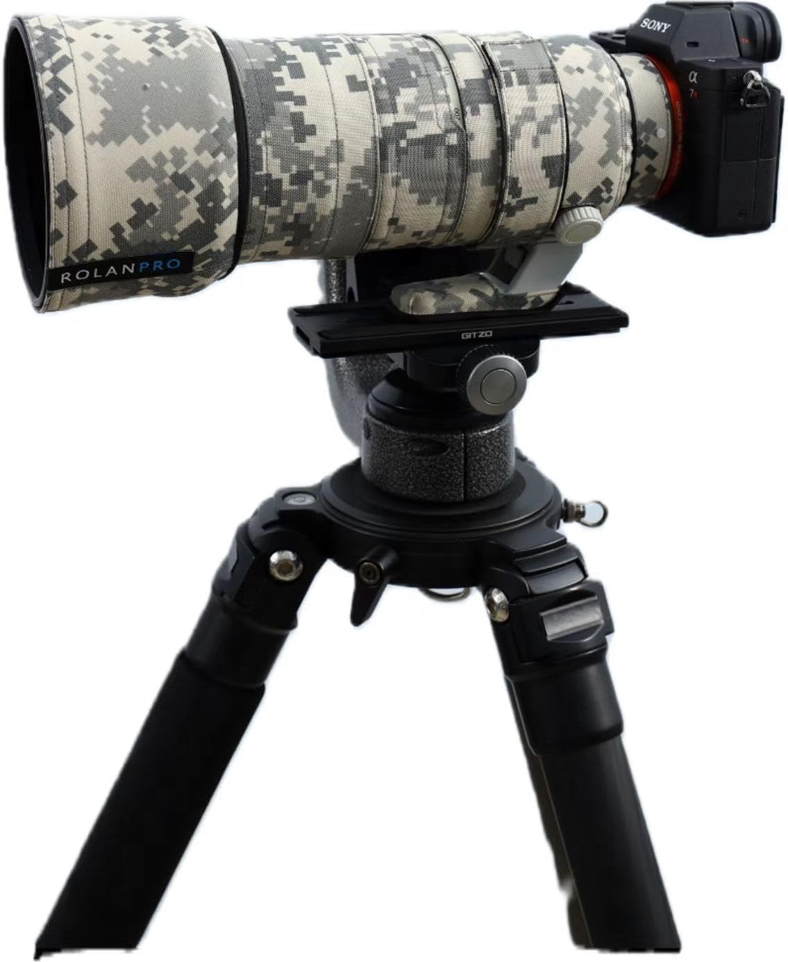 ROLANPRO Waterproof Camouflage Cover for Sony FE 70-200mm F2.8 GM OSS II Raincover Protection Sleeve Case Clothing-#27 Jungle Camo Waterproof