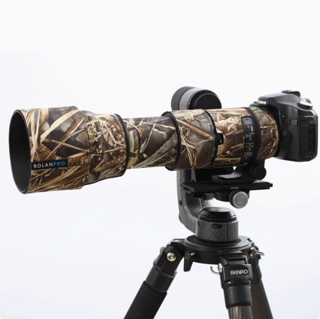 ROLANPRO Camouflage Lens Cover for Sigma 150-600mm F5-6.3 DG OS HSM Contemporary Coat Lens Protective Sleeve Case-#14 Waterproof