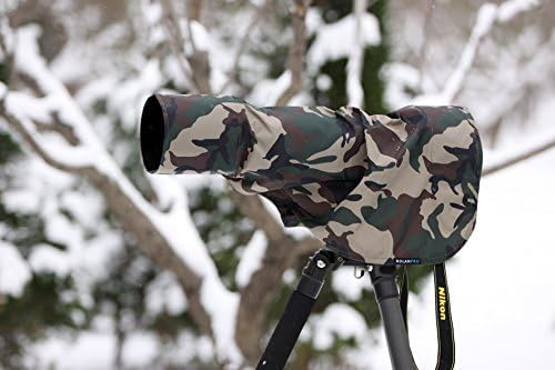 ROLANPRO L Size Rain Cover Raincoat for Telephoto, 90cm Length for Sigma 300-800mm,400mm f/2.8、 500mm f/4、600mm f/4、800mm f/5.6 Lens-#Army Green Waterproof