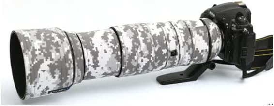 Rolanpro Lens Cover Camouflage Rain Cover for Nikon AF-S 200-500mm f/5.6E FL ED VR Camera Lens Protective Sleeve Case-#9 Classical Grass Waterproof