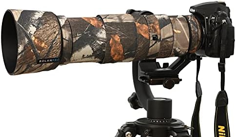 Rolanpro Lens Cover Camouflage Rain Cover for Nikon AF-S 200-500mm f/5.6E FL ED VR Camera Lens Protective Sleeve Case-#9 Classical Grass Waterproof