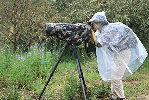ROLANPRO L Size Rain Cover Raincoat for Telephoto, 90cm Length for Sigma 300-800mm,400mm f/2.8、 500mm f/4、600mm f/4、800mm f/5.6 Lens-#Army Green Waterproof