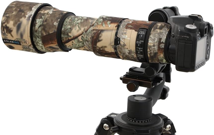 ROLANPRO Camouflage Lens Cover for Sigma 150-600mm F5-6.3 DG OS HSM Contemporary Coat Lens Protective Sleeve Case-#14 Waterproof