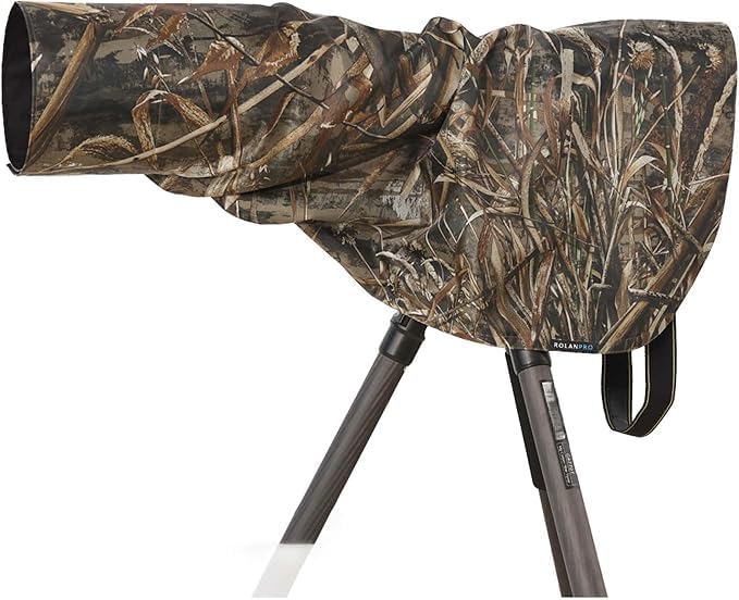 ROLANPRO L Size Rain Cover Raincoat for Telephoto, 90cm Length for Sigma 300-800mm,400mm f/2.8、 500mm f/4、600mm f/4、800mm f/5.6 Lens-#Army Green Waterproof