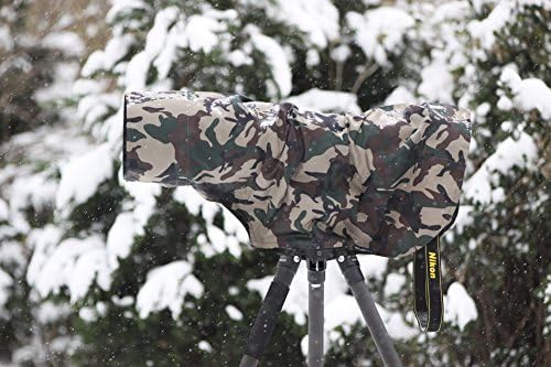 ROLANPRO L Size Rain Cover Raincoat for Telephoto, 90cm Length for Sigma 300-800mm,400mm f/2.8、 500mm f/4、600mm f/4、800mm f/5.6 Lens-#Army Green Waterproof
