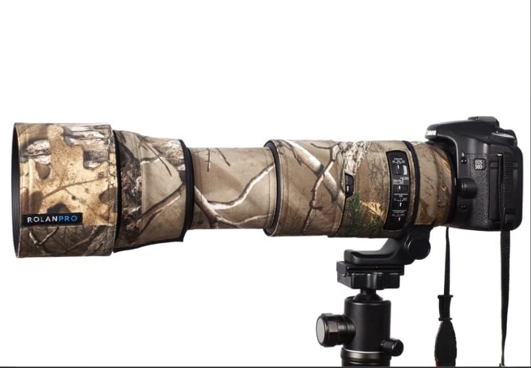 ROLANPRO Camouflage Lens Cover for Sigma 150-600mm F5-6.3 DG OS HSM Contemporary Coat Lens Protective Sleeve Case-#14 Waterproof