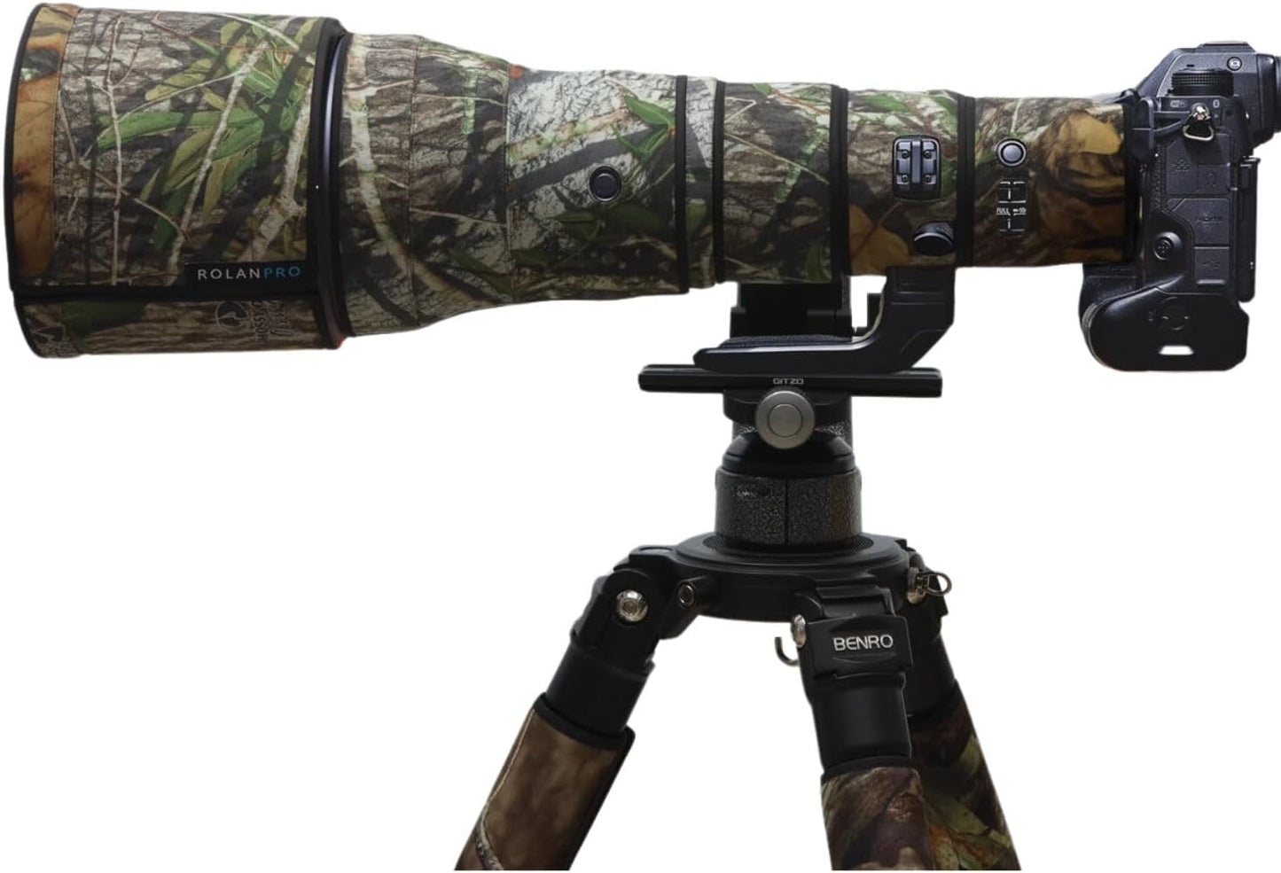 ROLANPRO Waterproof Lens Camouflage Cover for Nikon Z 800mm f6.3 VR S Camouflage Rain Cover Lens Protective Sleeve Case Clothing-#9 Reed