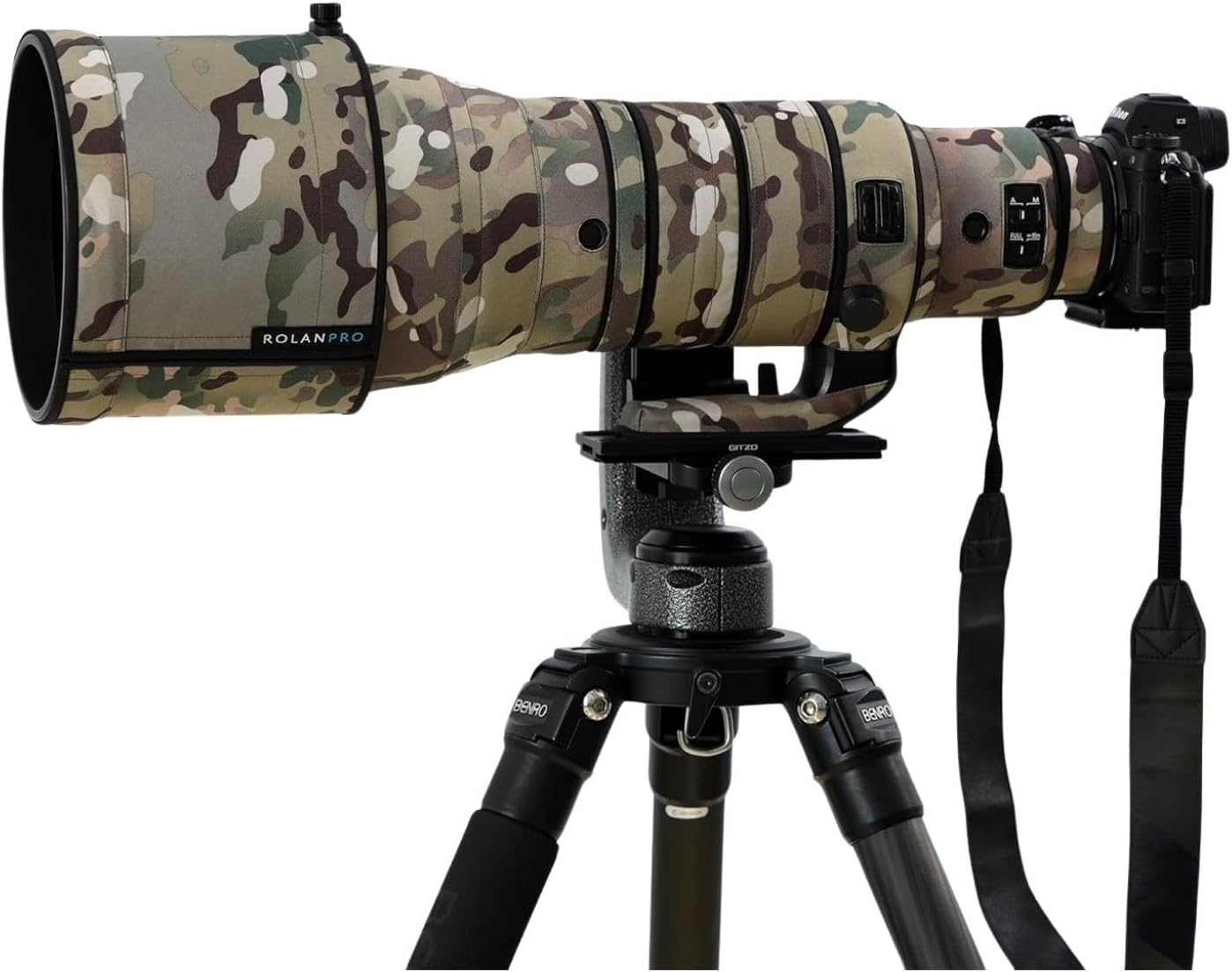 Rolanpro Waterproof Lens Cover for Nikon Z 400mm F2.8 TC VR S Rain Cover Lens Protective Sleeve Case Clothing-#11 Wilderness camo
