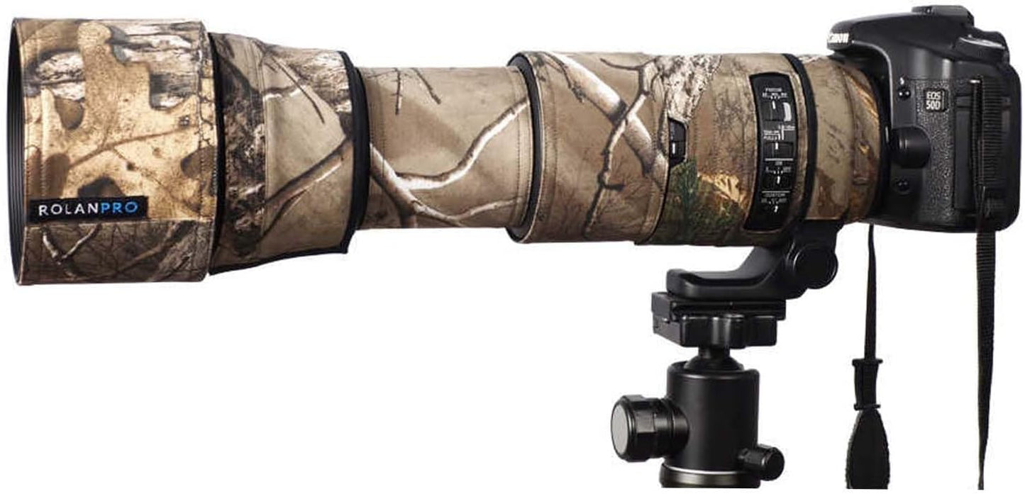 ROLANPRO Camouflage Lens Cover for Sigma 150-600mm F5-6.3 DG OS HSM Contemporary Coat Lens Protective Sleeve Case-#14 Waterproof