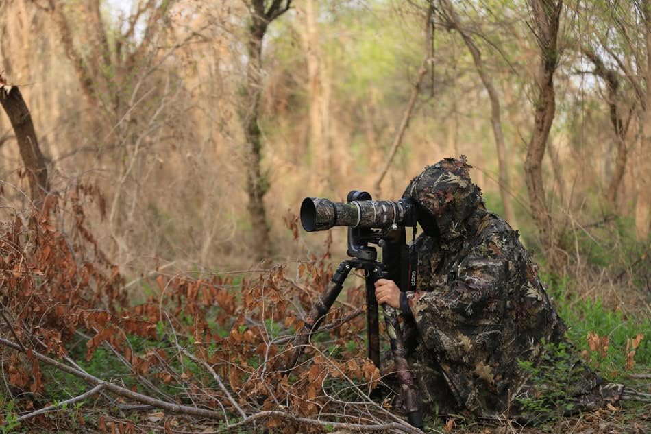 ROLANPRO Waterproof Lens Cover for Canon RF 100-500mm F/4.5-7.1 L is USM Camouflage Rain Cover-#10 Tree Waterproof