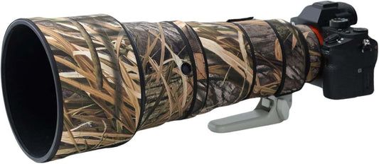 ROLANPRO Waterproof Lens Cover Camouflage Rain Cover for Sony FE 300mm F2.8 GM OSS Lens Protective Sleeve -#49 Weed Camouflage Waterproof