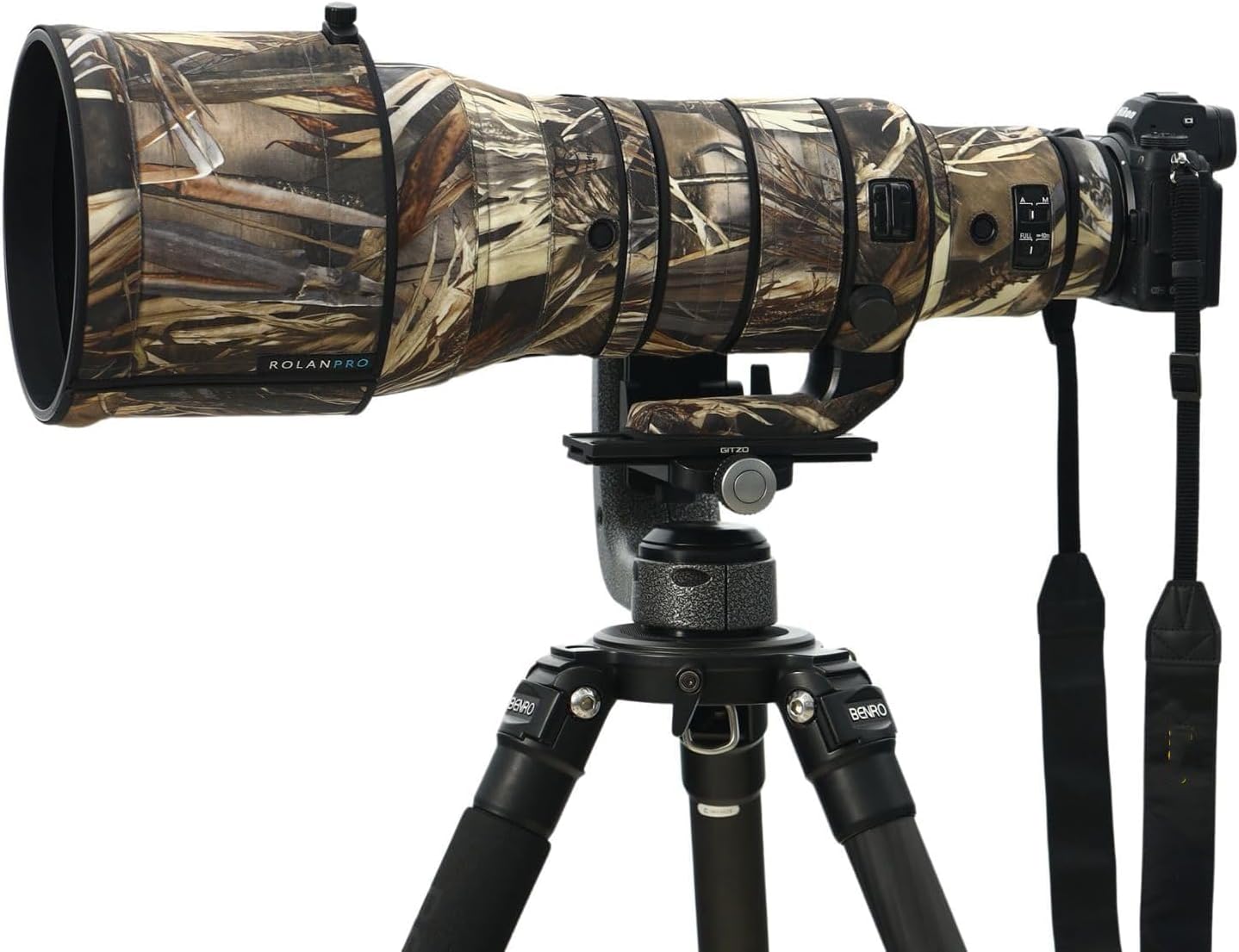 Rolanpro Waterproof Lens Cover for Nikon Z 400mm F2.8 TC VR S Rain Cover Lens Protective Sleeve Case Clothing-#11 Wilderness camo