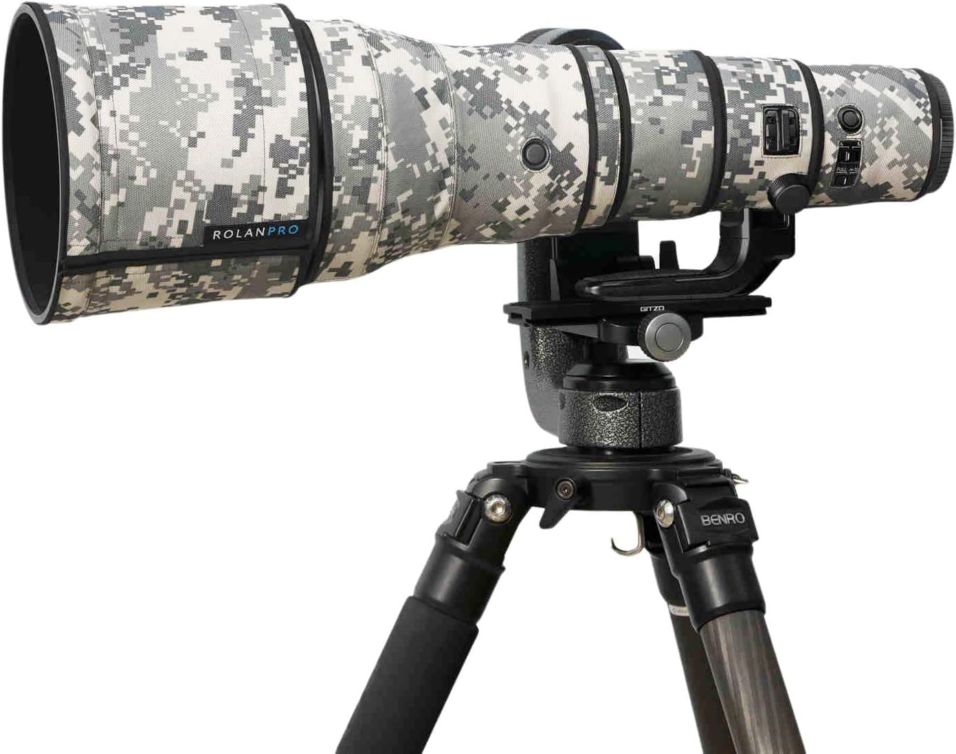 ROLANPRO Waterproof Lens Camouflage Cover for Nikon Z 800mm f6.3 VR S Camouflage Rain Cover Lens Protective Sleeve Case Clothing-#9 Reed