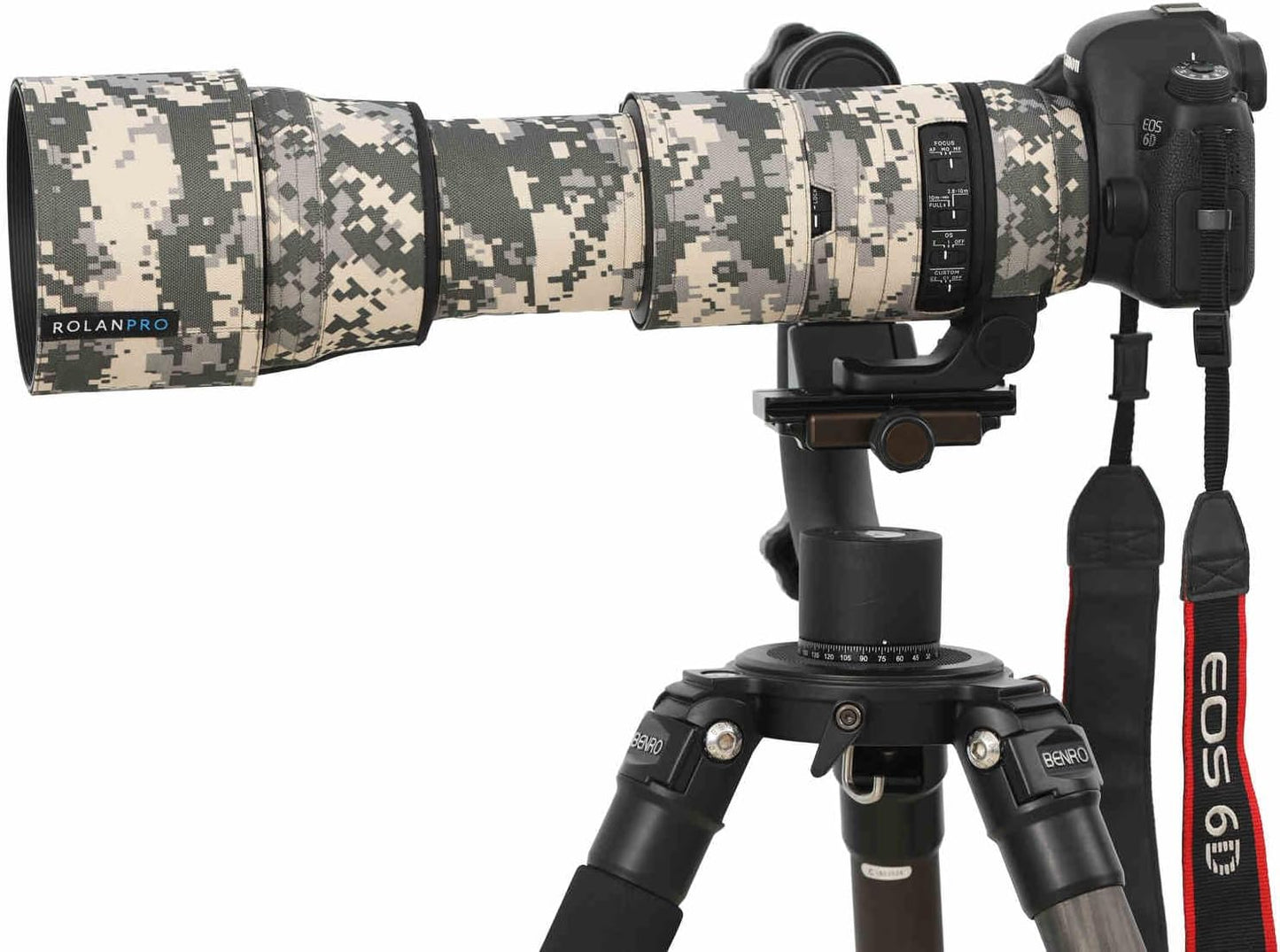 ROLANPRO Camouflage Lens Cover for Sigma 150-600mm F5-6.3 DG OS HSM Contemporary Coat Lens Protective Sleeve Case-#14 Waterproof