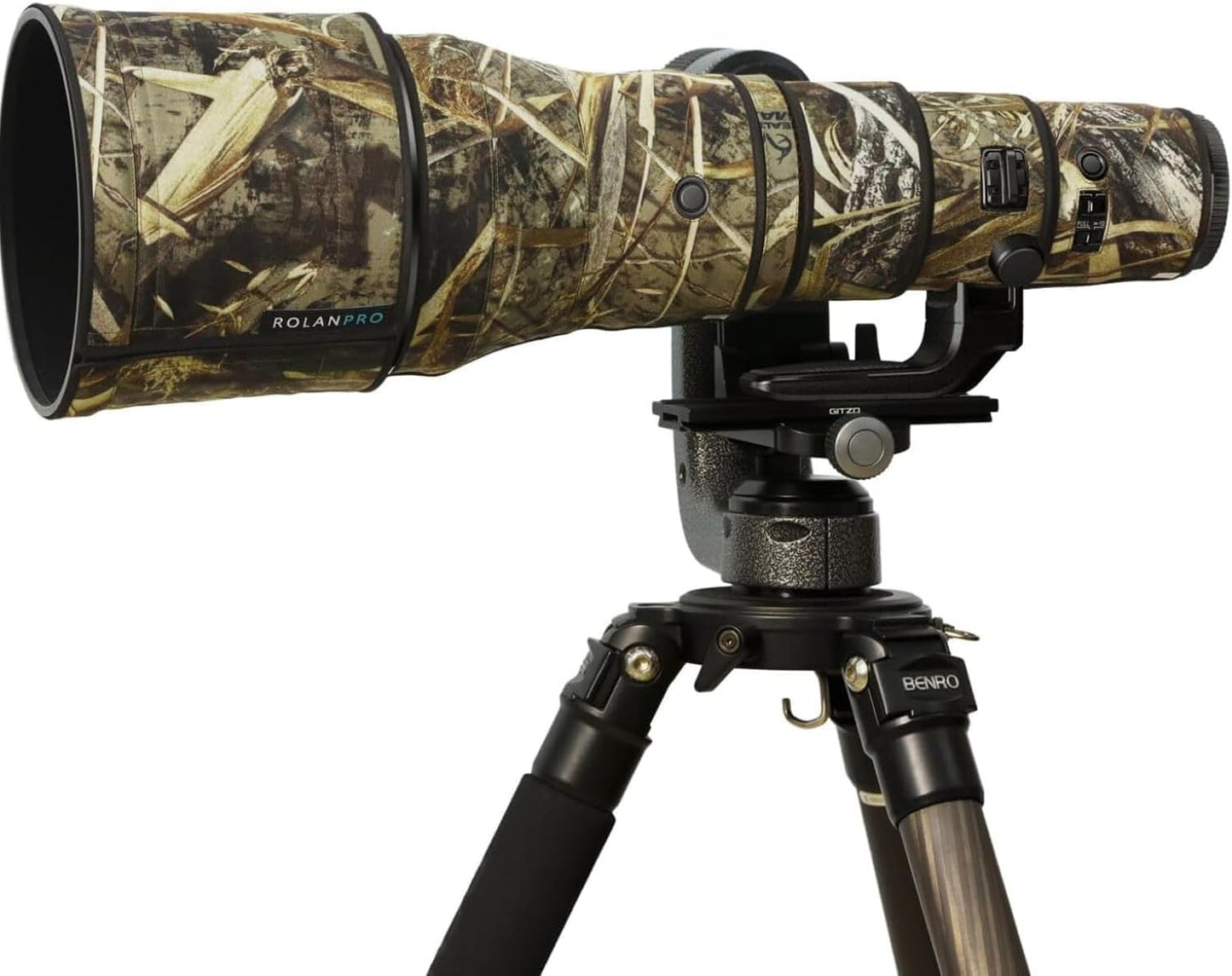 ROLANPRO Waterproof Lens Camouflage Cover for Nikon Z 800mm f6.3 VR S Camouflage Rain Cover Lens Protective Sleeve Case Clothing-#9 Reed