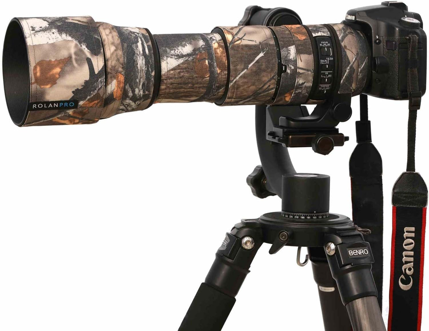 ROLANPRO Camouflage Lens Cover for Sigma 150-600mm F5-6.3 DG OS HSM Contemporary Coat Lens Protective Sleeve Case-#14 Waterproof