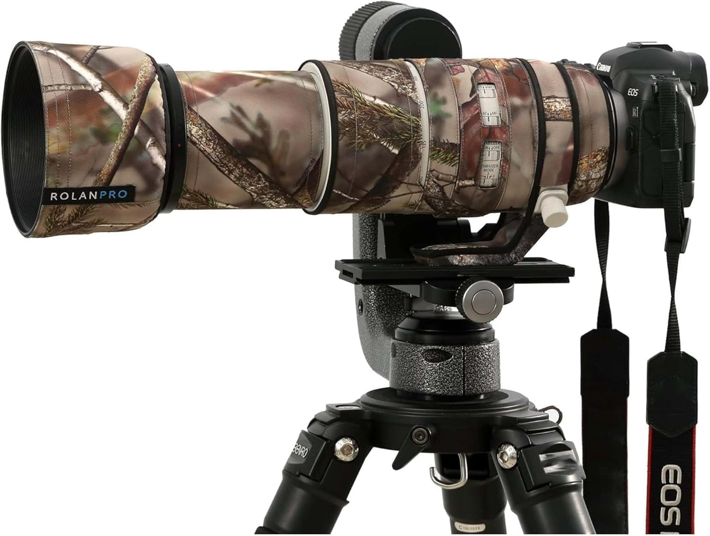ROLANPRO Waterproof Lens Cover for Canon RF 100-500mm F/4.5-7.1 L is USM Camouflage Rain Cover-#10 Tree Waterproof