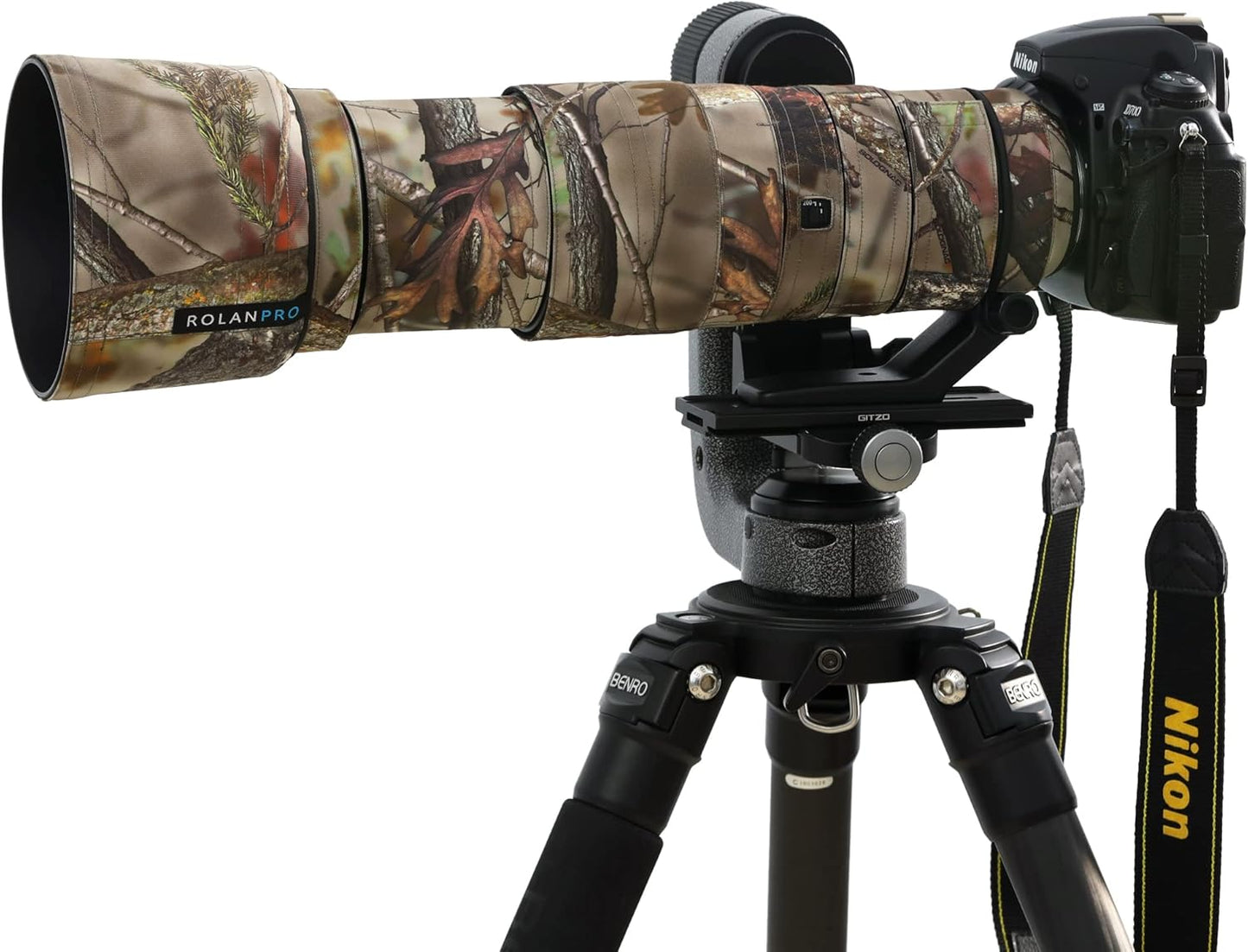 Rolanpro Lens Cover Camouflage Rain Cover for Nikon AF-S 200-500mm f/5.6E FL ED VR Camera Lens Protective Sleeve Case-#9 Classical Grass Waterproof