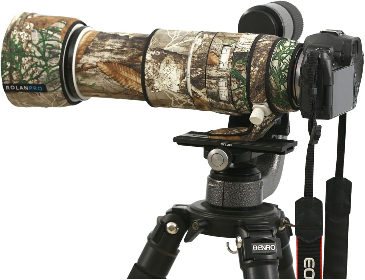 ROLANPRO Waterproof Lens Cover for Canon RF 100-500mm F/4.5-7.1 L is USM Camouflage Rain Cover-#10 Tree Waterproof