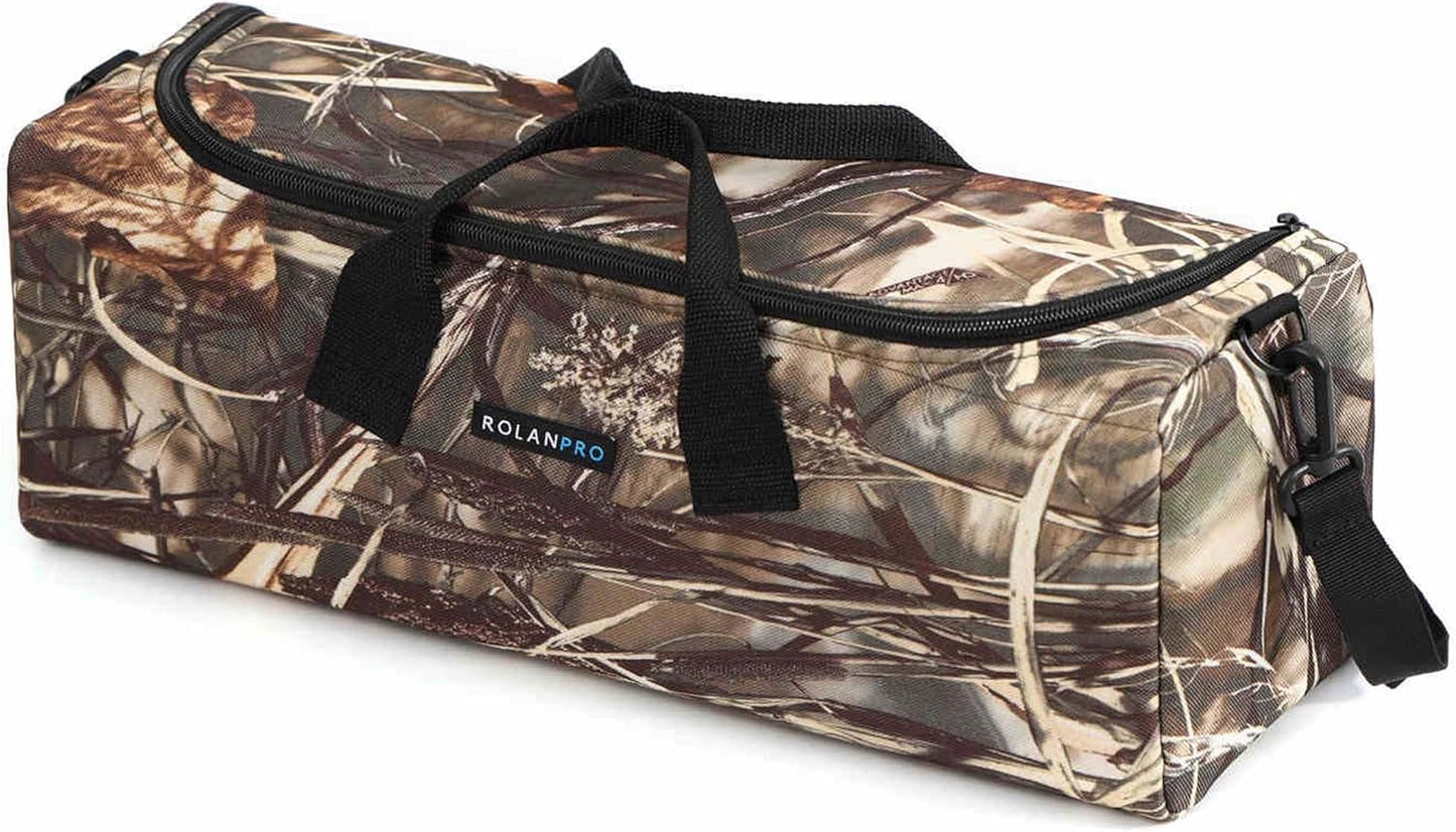 Rolanpro Telephoto Lens Camera Bag for Nikon 180-600mm/600mm F6.3, Camera Lens Pouch Case for Sony 200-600mm,for Canon 200-800 etc(Jungle)