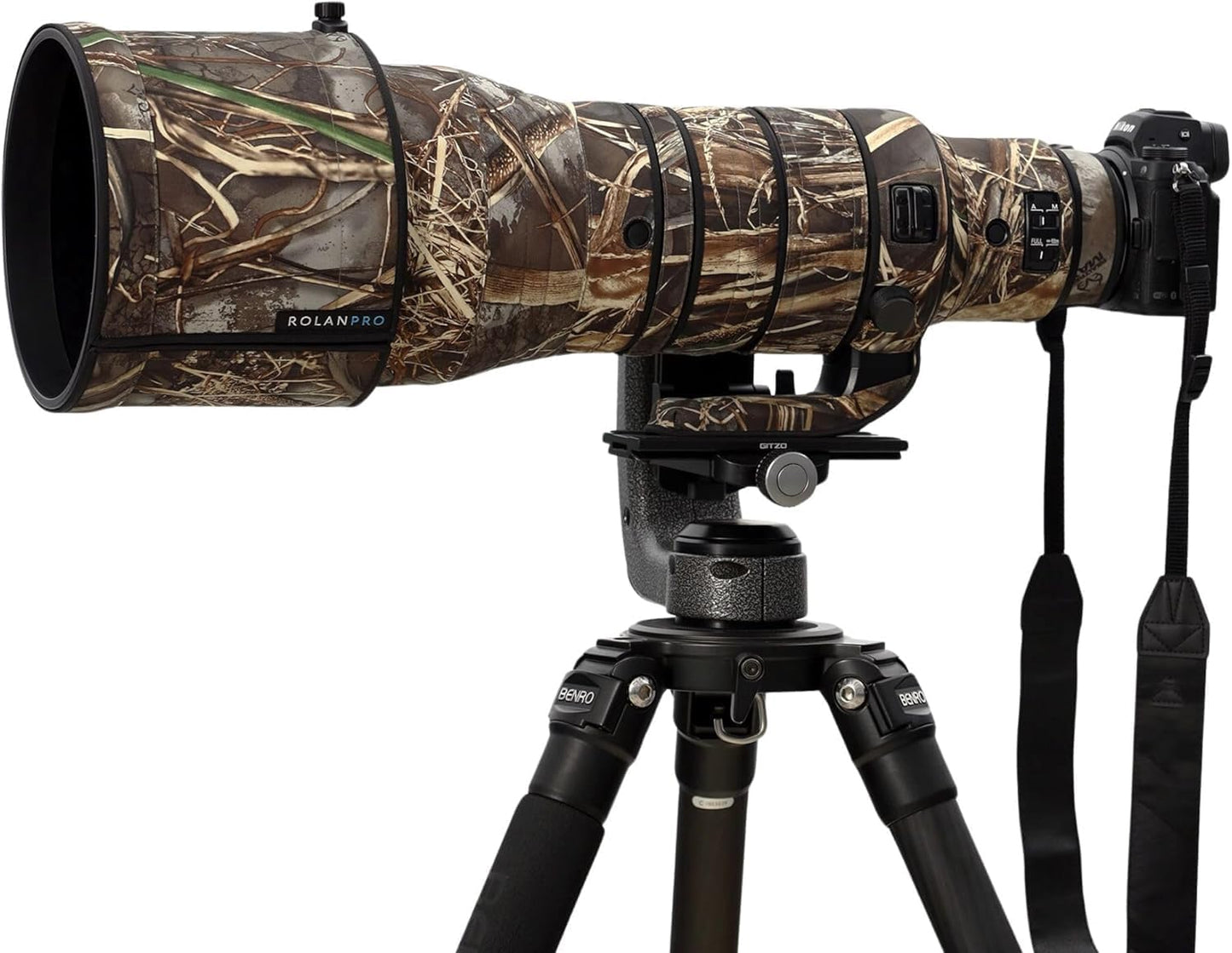 Rolanpro Waterproof Lens Cover for Nikon Z 400mm F2.8 TC VR S Rain Cover Lens Protective Sleeve Case Clothing-#11 Wilderness camo