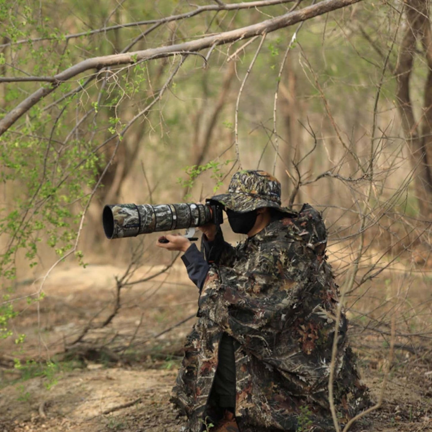 ROLANPRO Waterproof Camouflage Cover for Sony FE 70-200mm F2.8 GM OSS II Raincover Protection Sleeve Case Clothing-#27 Jungle Camo Waterproof