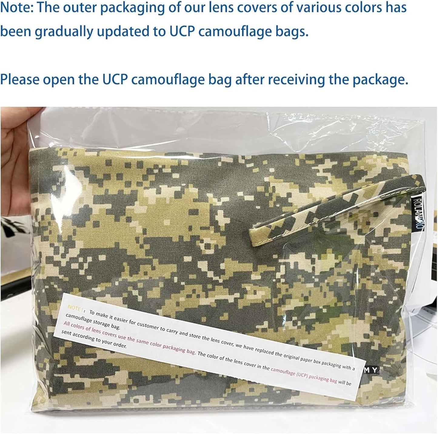 ROLANPRO Waterproof Lens Cover Camouflage Rain Cover for Sony FE 300mm F2.8 GM OSS Lens Protective Sleeve -#49 Weed Camouflage Waterproof